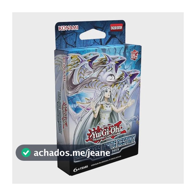 Deck Estrutural Yu-Gi-Oh Konami Destino Branco Olhos Azuis 50 Cartas