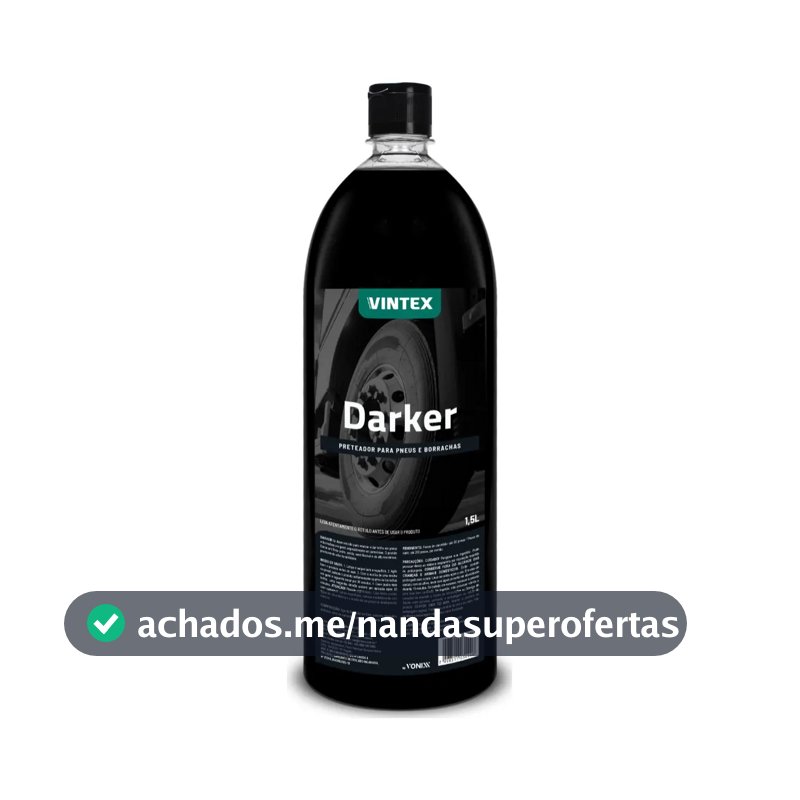 Darker Preteador Para Pneus Plásticos Borrachas Vintex 1,5l