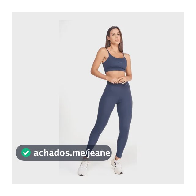 Conjunto Fitness Feminino Academia Top E Calça Poliamida