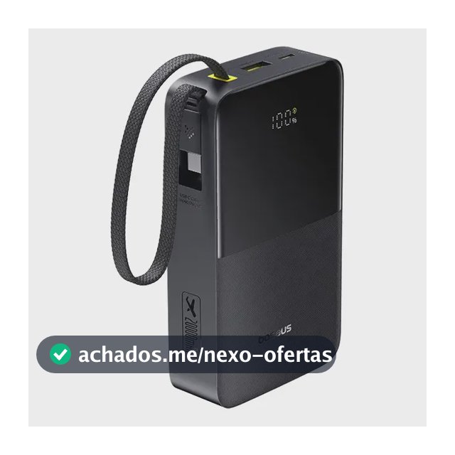 Power Bank Baseus Turbo Bipow2 Pro 20000mah 22.5w Cor Preto