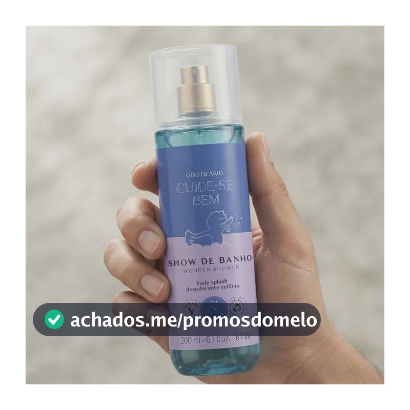 Body Splash Desodorante Colônia Cuide-se Bem Show de Banho 200ml