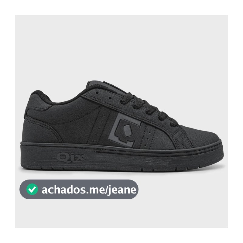 Tênis Qix Combat Slim Unissex | Preto Preto Original Preto 36 Br