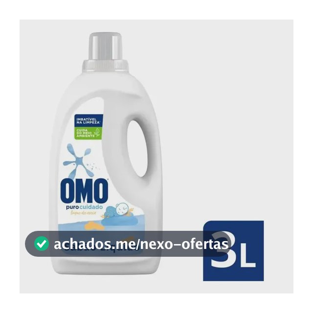 Lava Roupas Líquido Puro Cuidado 3L Omo