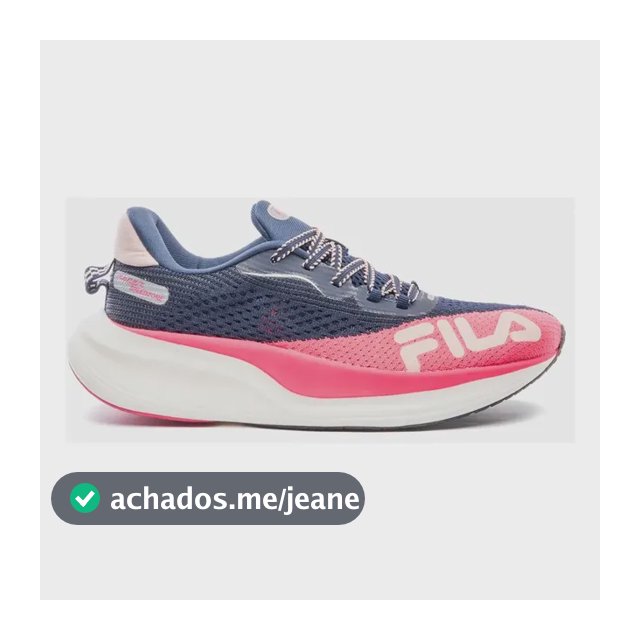 Tênis Fila Racer Speedzone Feminino Corrida Original Novo Azul Liso 37 Br