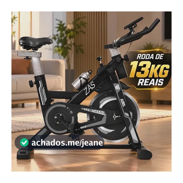 Bicicleta Spinning Mbx Zas Ergométrica 13kg Roda Inércia Cinza