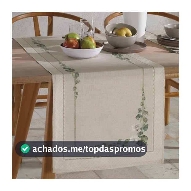 Caminho De Mesa Dohler Clean Renova 45 X1,60m Botanico Bege