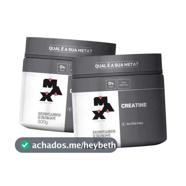 Kit 2x Creatina Titanium (300g) Max Titanium