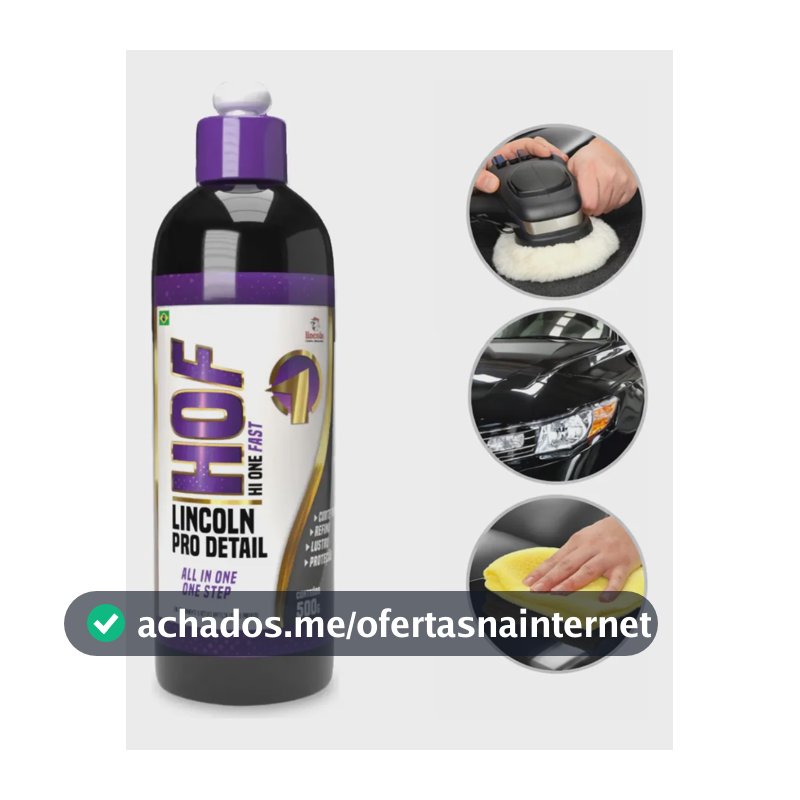 Composto Polidor Hof 4 Em 1 Corte Lustro Refino Lincoln Branco 127v