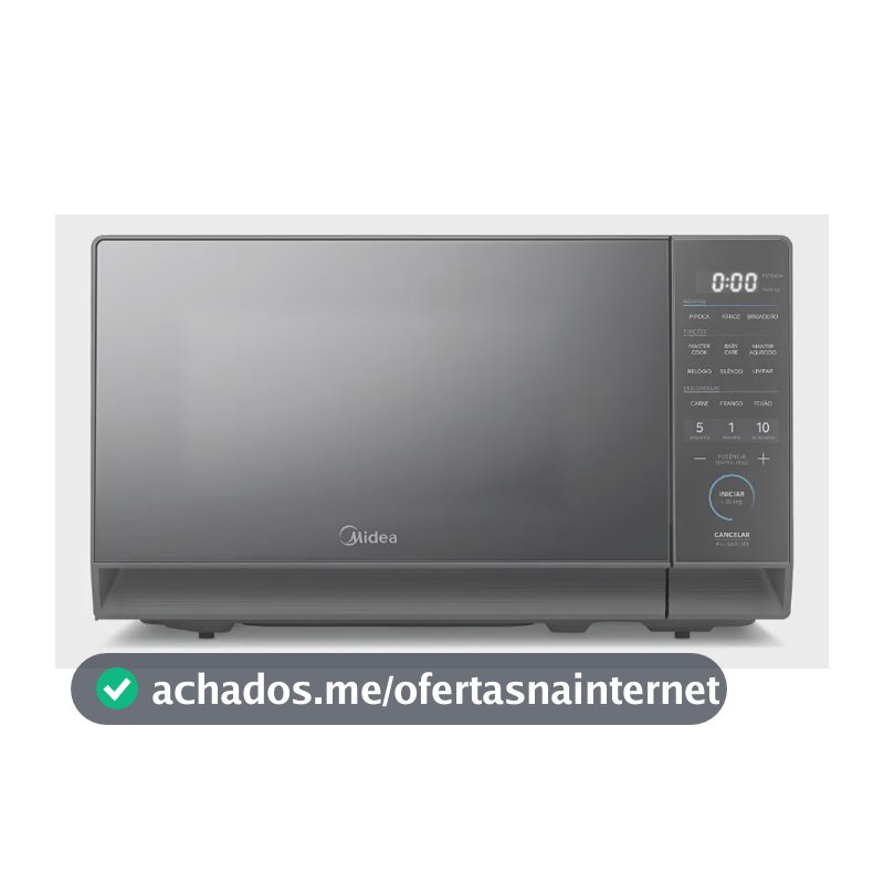 Micro-ondas 20l Prata Porta Espelhada Mastercook Midea