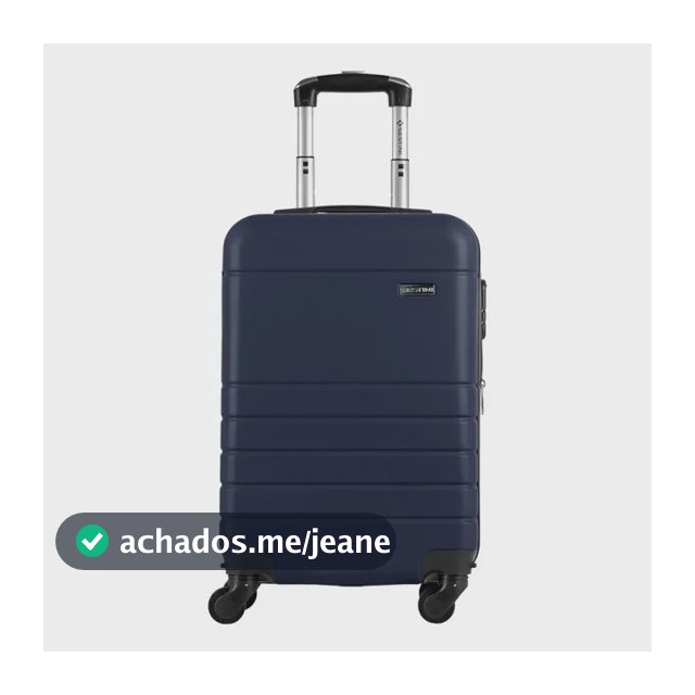 Mala Bordo Abs Sestini 360 Essencial 2 Com Roda Removível Azul-marinho