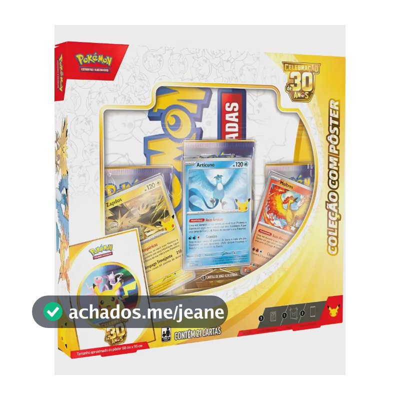 Pokemon - Celebracao De 30 Anos - Box Colecao Com Poster