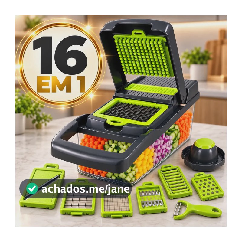 Mandolin Julienne Ralador De Legumes Inox Fatiador Cortador 13 Em 1 Multifuncional Verduras Picador Marca Homeroarte
