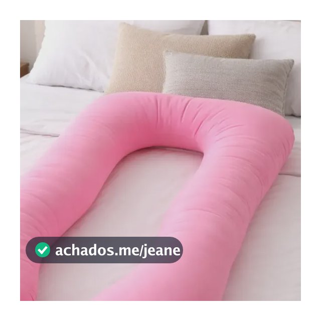 Almofada Gestante Corpo Inteiro Em U Conforto Para Dormir