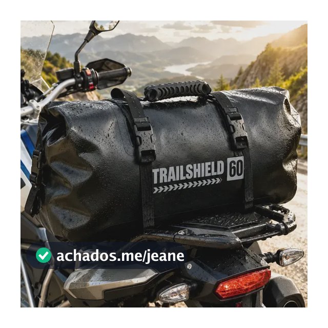 Bolsa Mala Impermeável Viagens Moto Aventura 60 Litros Preto