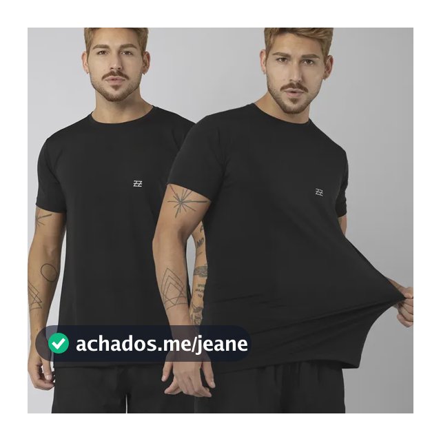 Kit 2 Camisetas Dry Fit Poliamida Academia Treino