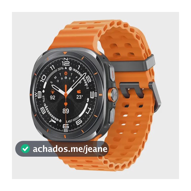 Samsung Galaxy Watch Ultra Smartwatch 47mm Lte Caixa Titânio Cinza Pulseira Laranja