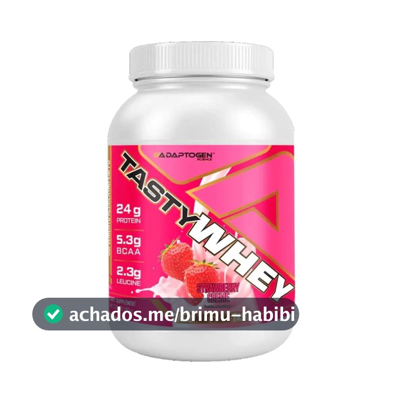 Tasty Whey 3w Gourmet 900g Morango Cream - Adaptogen Science