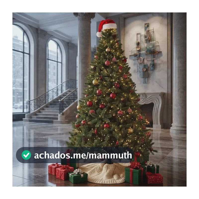 Árvore De Natal Luxo 2,40m 1500 Galhos Cheia Grande Pinheiro Verde