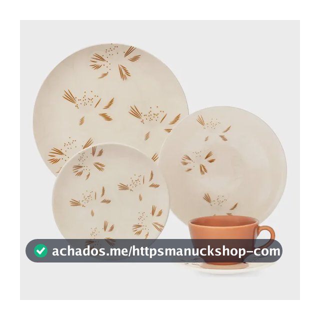 Aparelho De Jantar 20 Peças Unni Oxford Orquidea