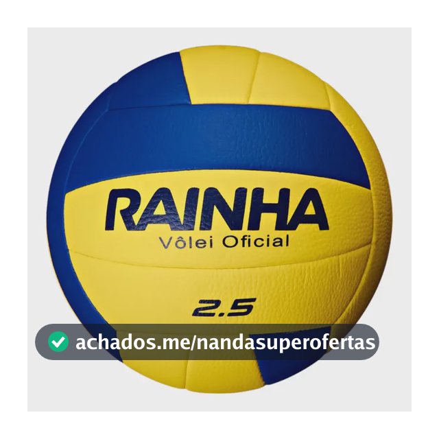 Bola De Volêi Rainha 2.5 Quadra E Praia Cor Amarela E Azul