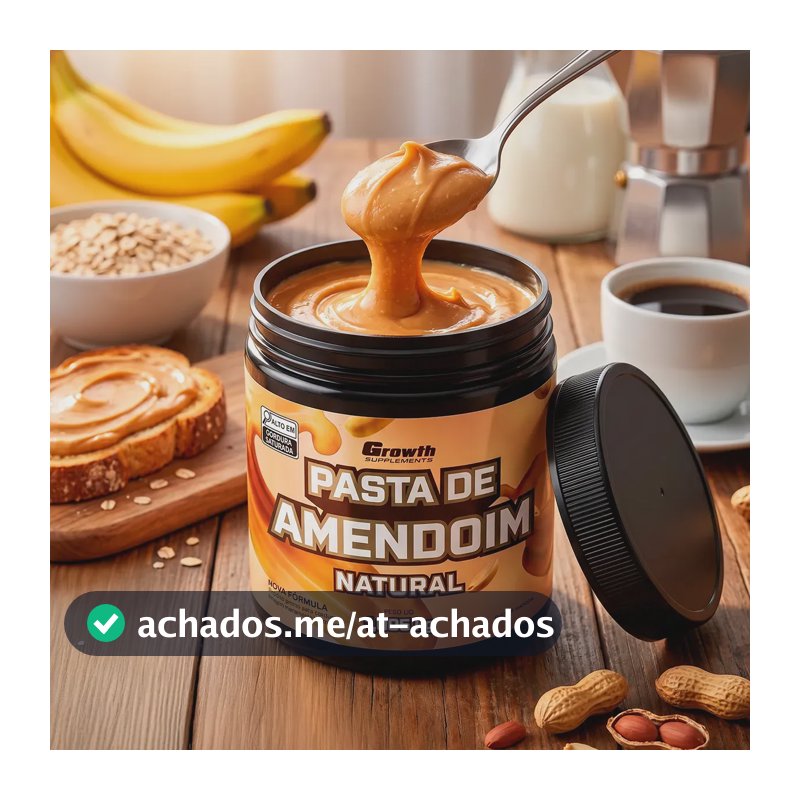 Pasta De Amendoim Integral Torrado 1kg Growth Supplements Natural