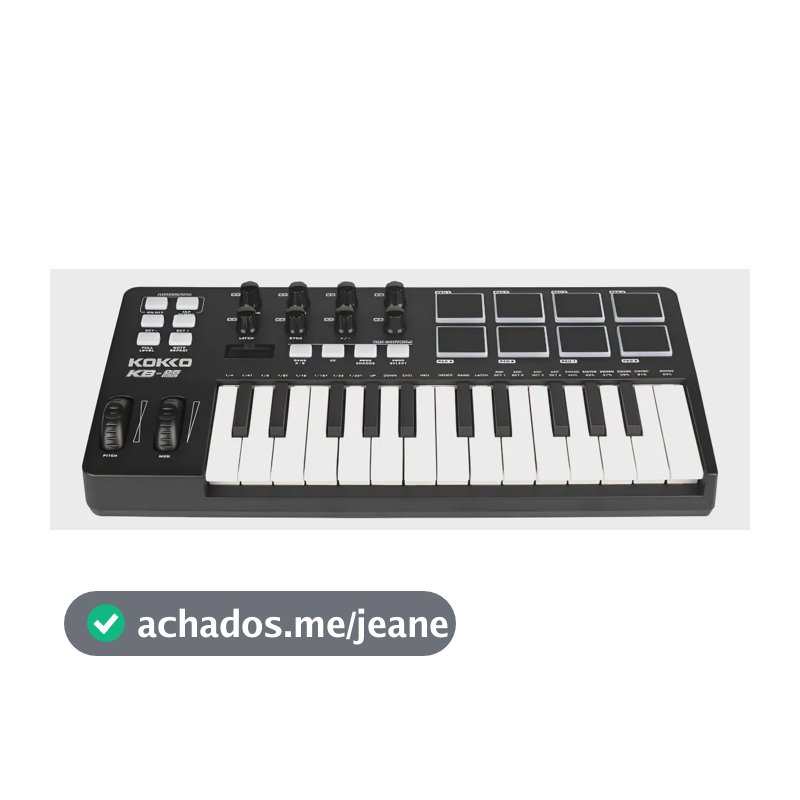 Teclado Controlador Kokko Professional Midi 25 Teclas Daw