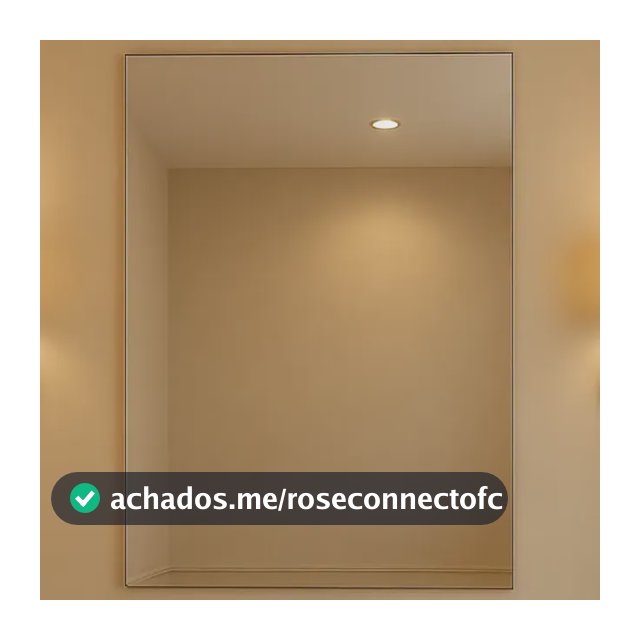 Espelho Vildrex Florença 70x50cm Lapidado Design Moderno Moldura Suporte