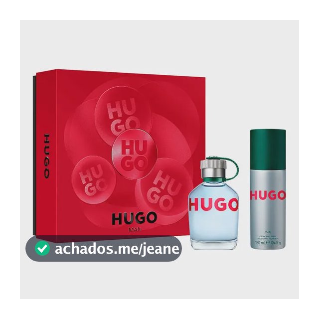 Kit Hugo Man Masculino - Eau De Toilette 75ml + Desodorante 150ml