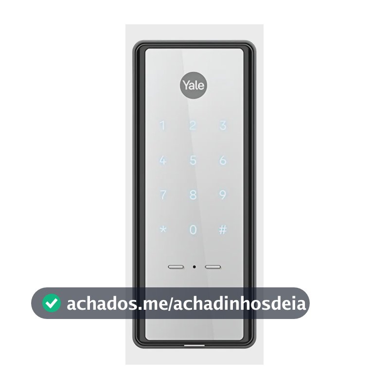 Fechadura Digital Yale Reflecta Sobrepor Espelhada Senha IP55 Externa Resistente Chuva Sol