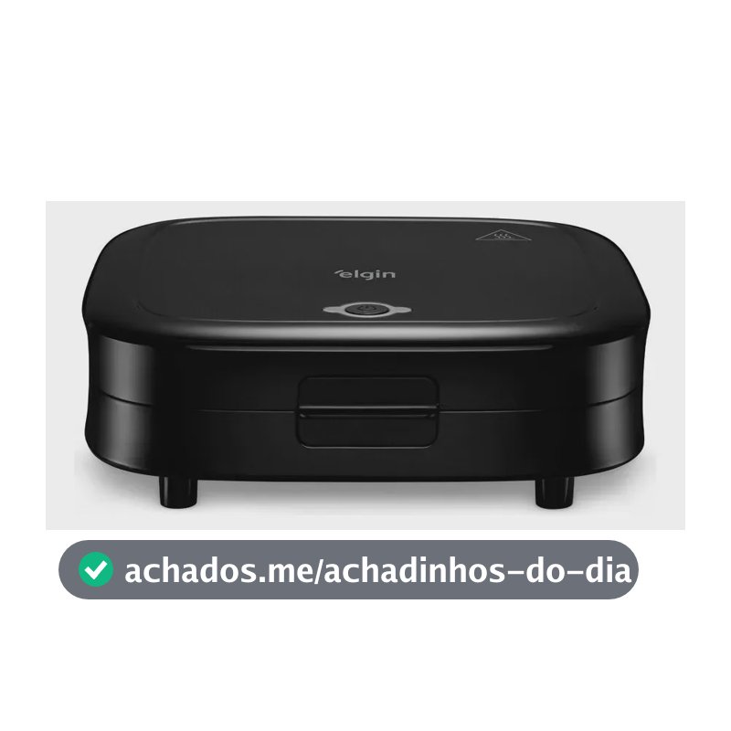 Sanduicheira Duo Time 800w Antiaderente Preta Elgin Preto