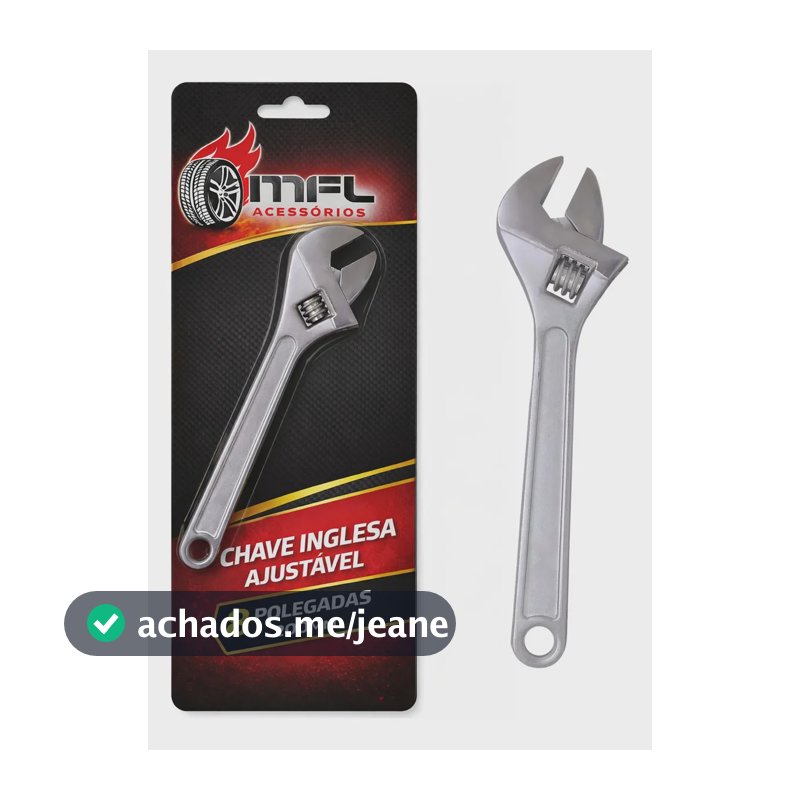 Chave Inglesa Ajustavel 8 Polegada 200mm Aco Universal MFL