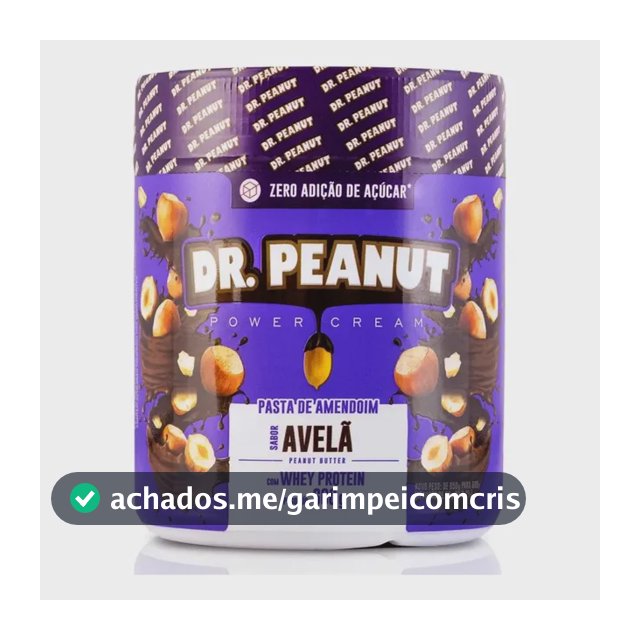 Suplemento em pasta Dr. Peanut Gourmet, Pasta de Amendoim Gorduras sabor Avelã x 600g