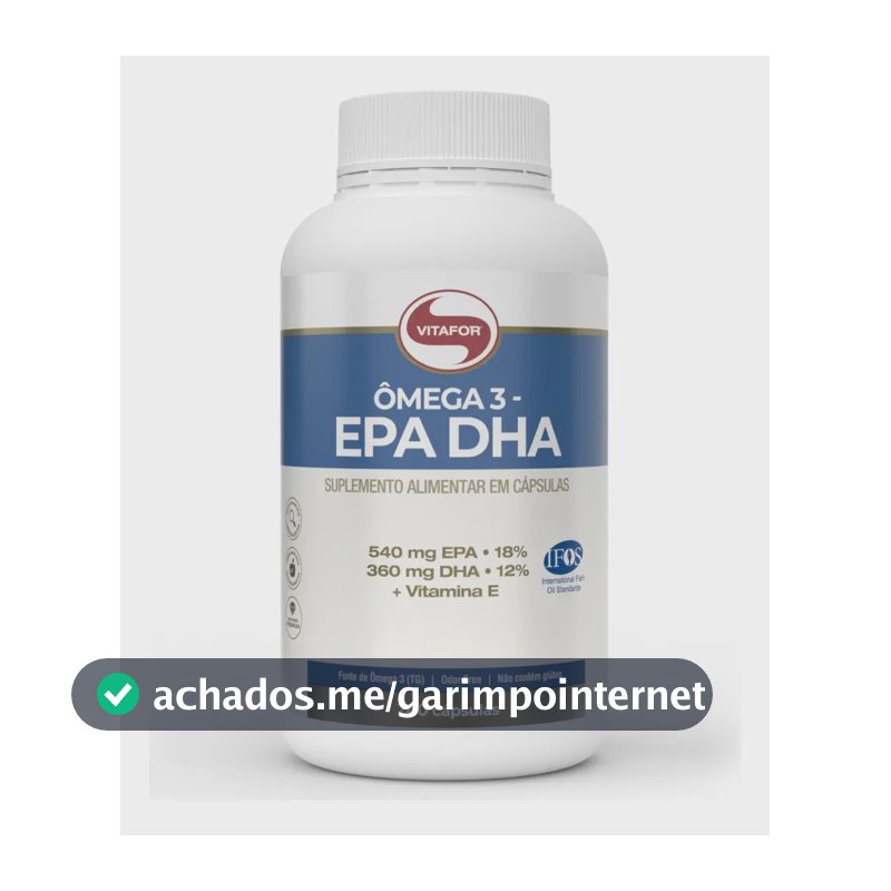 Ômega 3 Epa Dha 240 Cápsulas Vitafor Sem Sabor