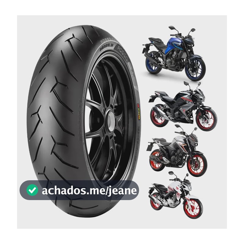 Pneu Traseiro Yamaha Fz25 Pirelli Diablo Rosso 2 140/70-17