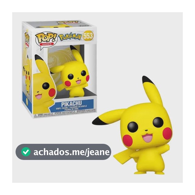 Boneco Funko Pop - Games - Pokemon - Pikachu 553 (waving)