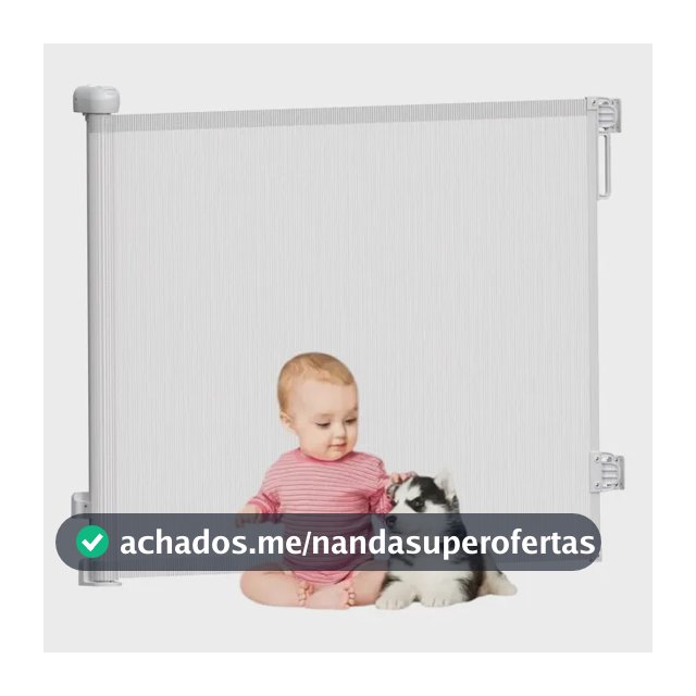 Grade De Segurança Retrátil 140cm | Ajustável P/ Bebês E Pet
