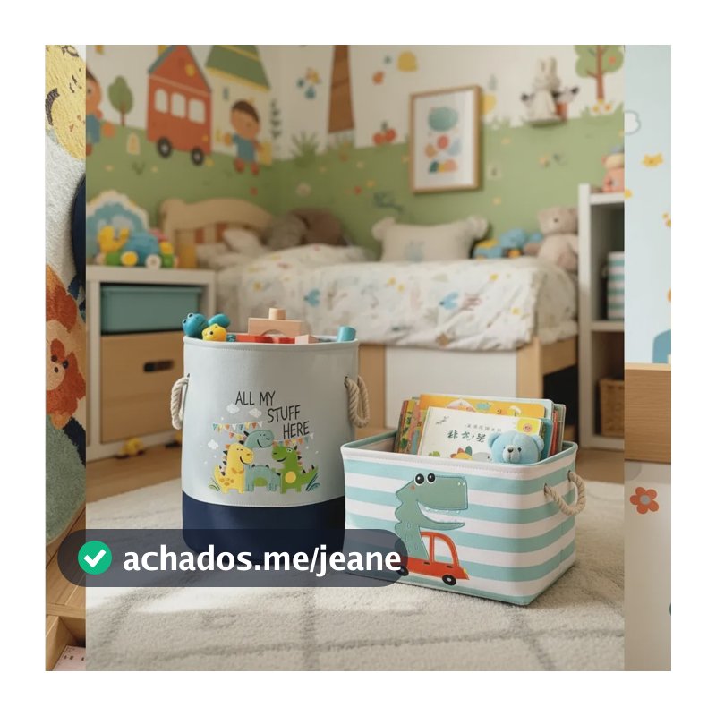 Kit 2 Organizadores Quarto Infantil Roupas Brinquedos Livros