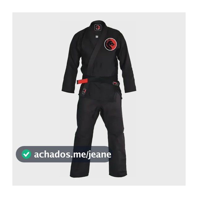 Kimono Jiu Jitsu Trançado Reforçado Blackdragon + Faixa