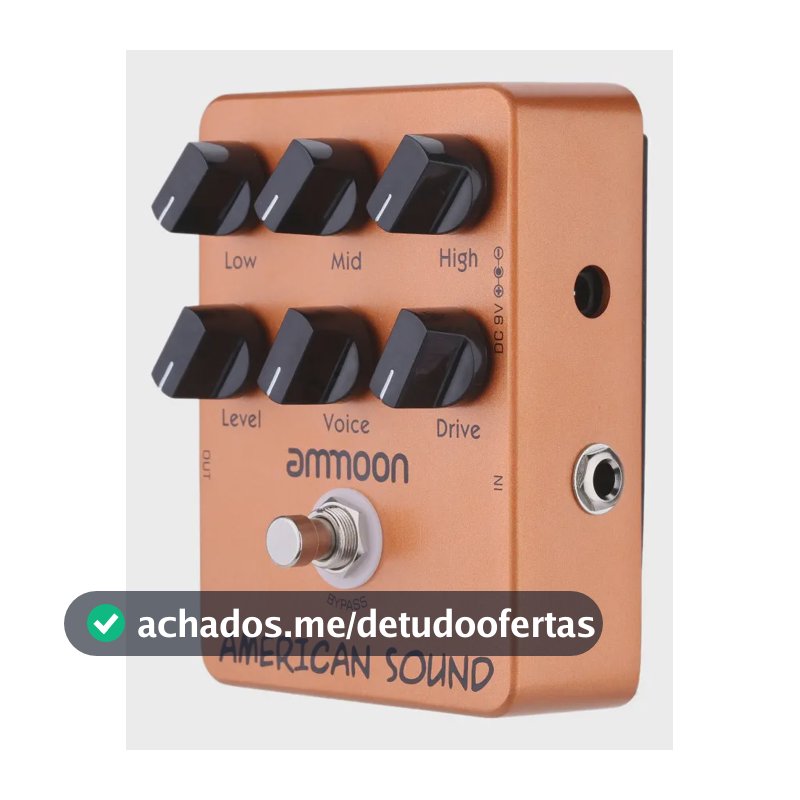Pedal Efeito Ammoon Ap-13 Guitarra Simulador Amp Fender 57 Deluxe