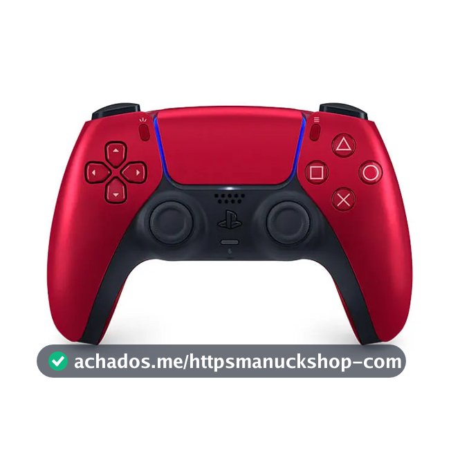 Controlador Joystick Sem Fios Dualsense para Ps5 Vermelho Vulcânico
