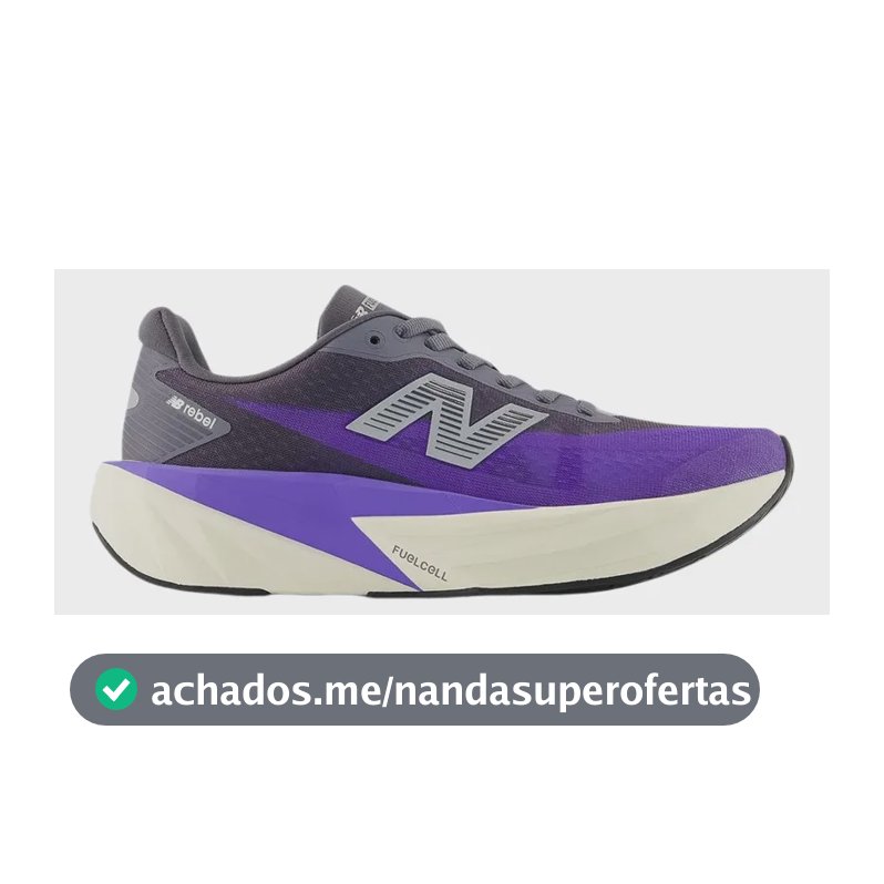 Tênis New Balance Fuelcell Rebel V5 Feminino - Roxo C/cinza Roxo Liso 37,0 Br