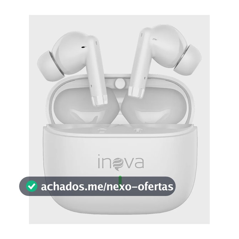 Fone De Ouvido Sem Fio Bluetooth 5.3 Tws Intra-auricular 50h Fone De Ouvido Bluetooth Sem Fio Tws Bateria De Longa Duração Cor Preto, Inova