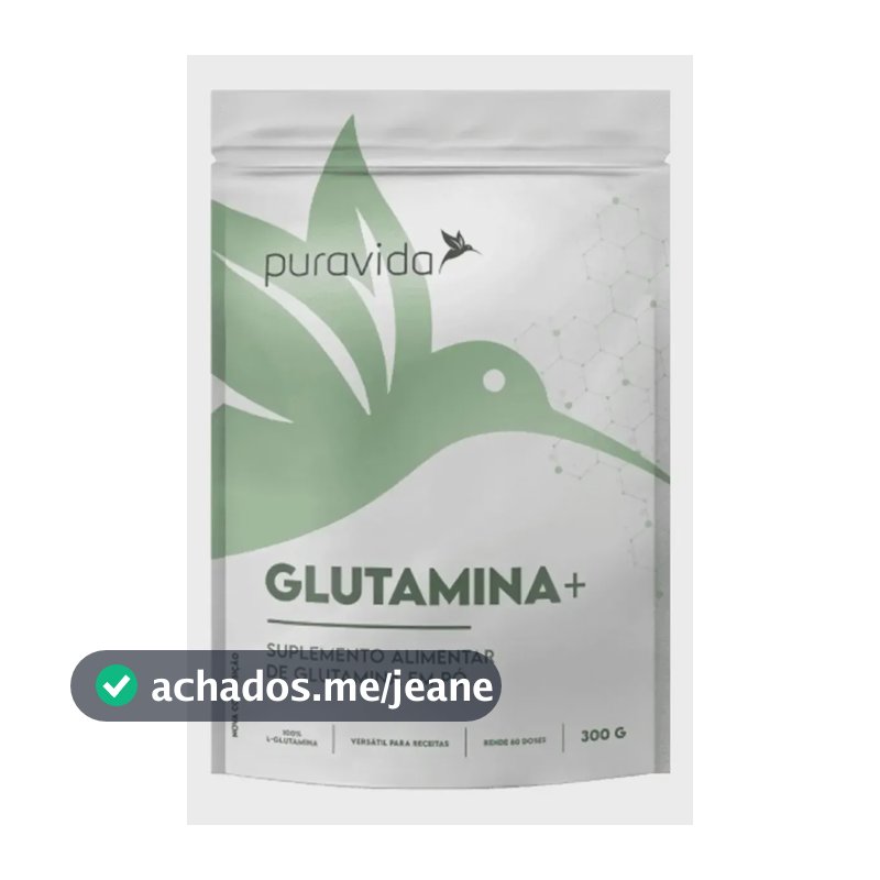 Glutamina Puravida Refil 300g Sem Sabor