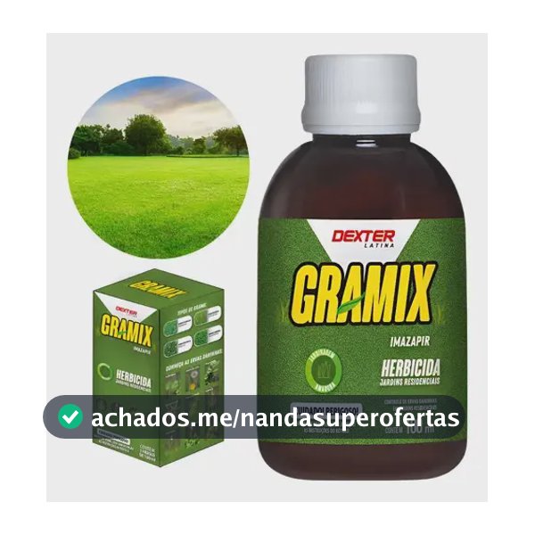 Gramix Herbicida Seletivo Eficaz Gramado Grama Jardim 100ml