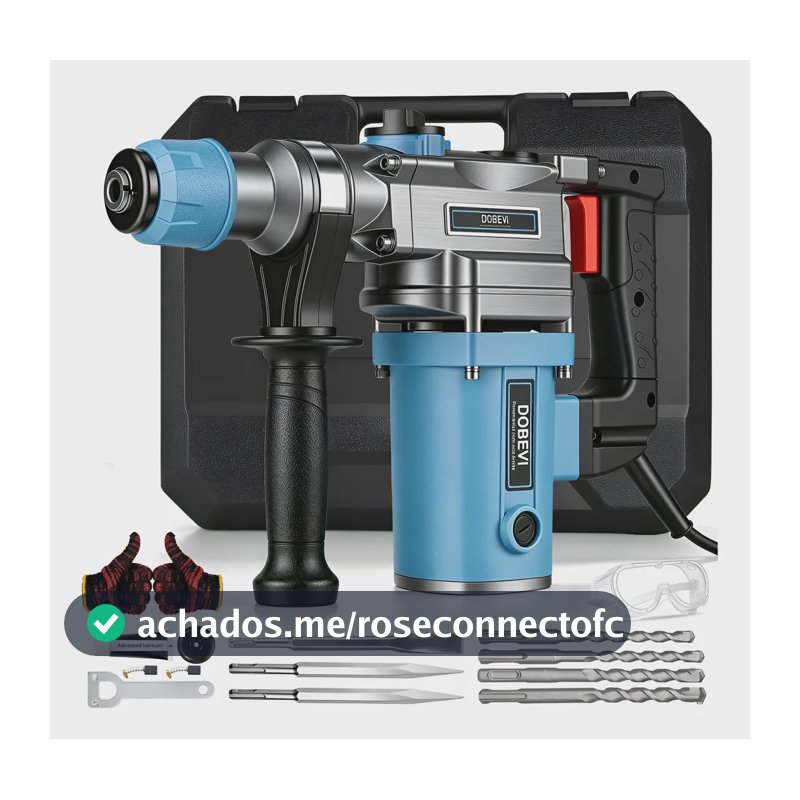 Martelete Perfurador Rompedor Professional Concreto Dobevi Azul-aço 110v 60hz