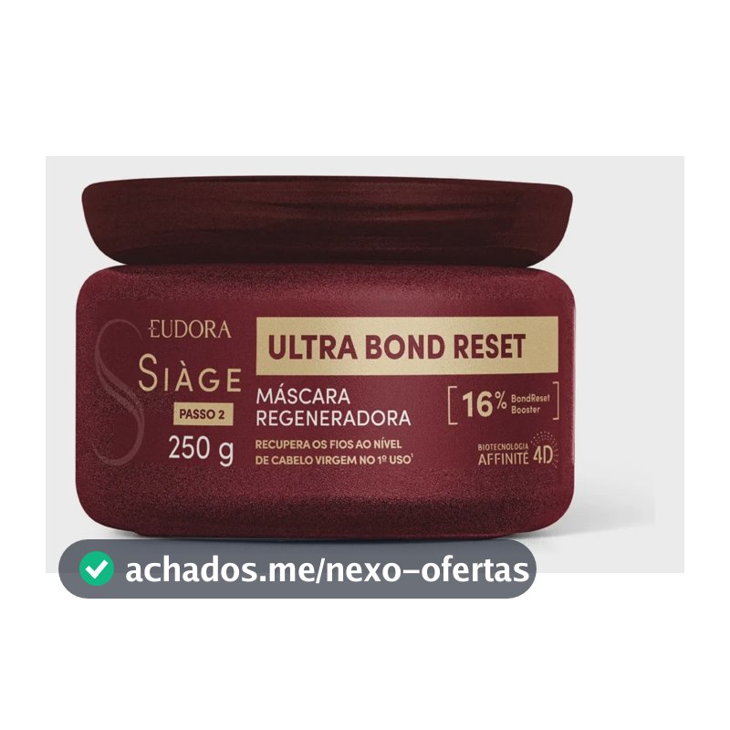 Máscara Capilar Siàge Ultra Bond Reset Eudora 250g