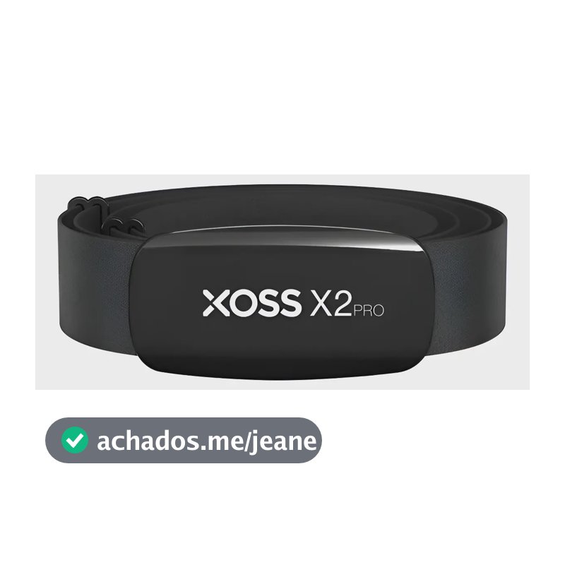 Cinta Monitor De Frequência Cardíaca Xoss X2 Pro Chest Preto
