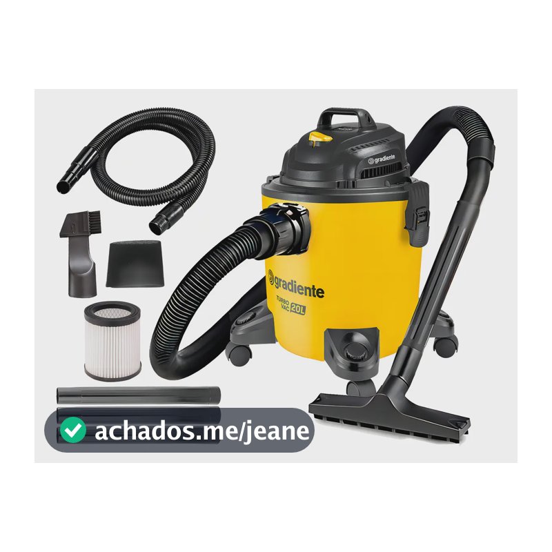 Aspirador De Pó E Água Multiuso Com Soprador 20l 1200w Turbo Vac Pgap200 Gradiente