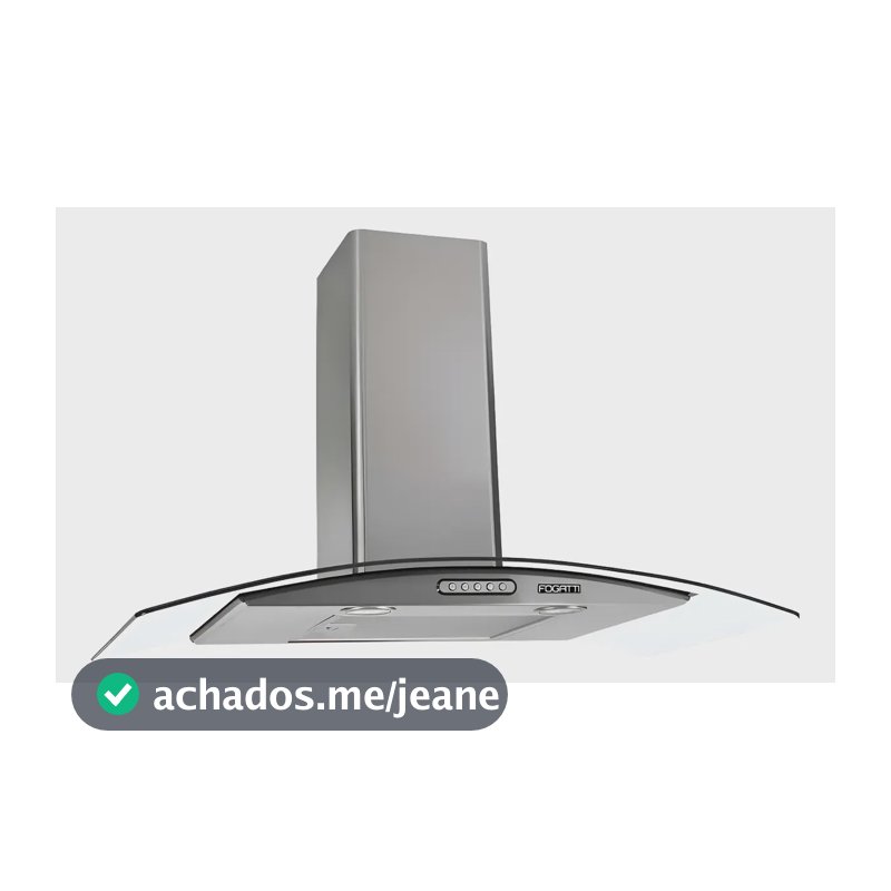 Coifa De Parede Depurador Vidro Curvo Inox 90cm 220v Fogatti Inox 220v