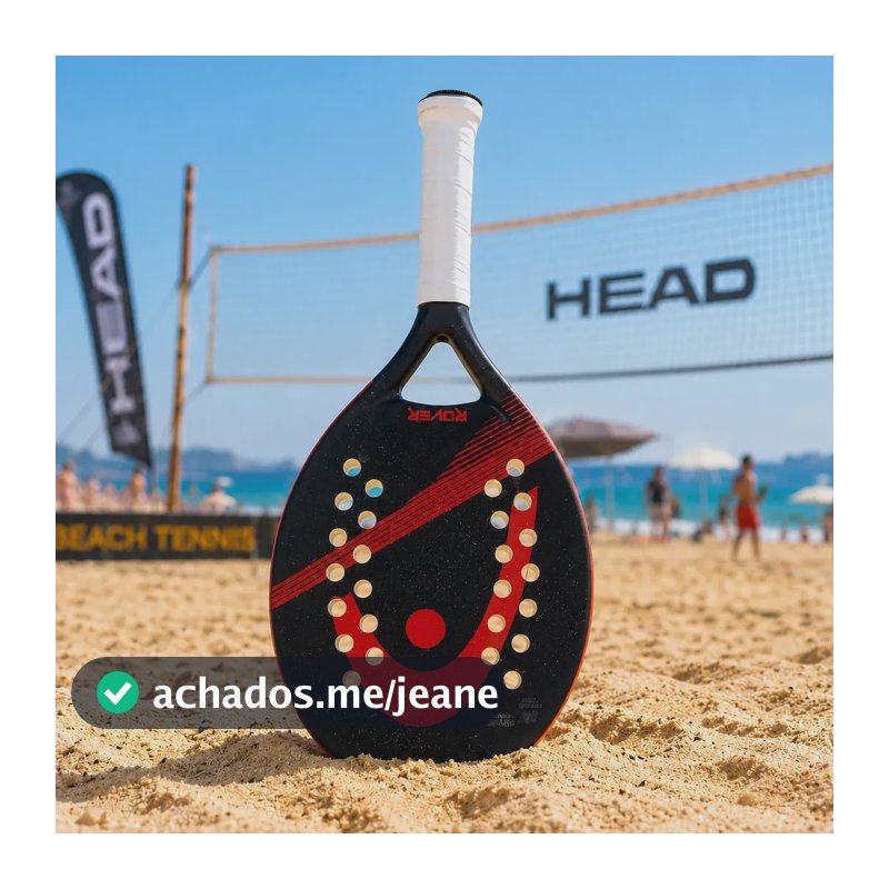 Raquete De Beach Tennis Head Rover Preta E Vermelha